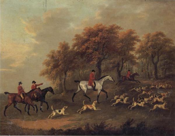 John Nost Sartorius Entering The Woods,A Hunt oil painting picture